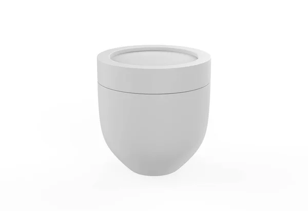 Vaso Cosmetico Modello Isolato Sfondo Bianco Illustrazione — Foto Stock