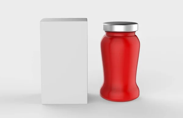 Реалістична Порожня Пластикова Пляшка Білому Тлі Ілюстрація — стокове фото