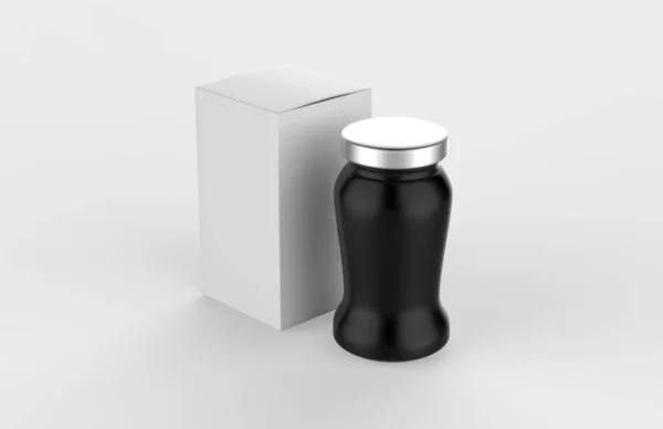Ρεαλιστικό Κενό Πλαστικό Μπουκάλι Λευκό Φόντο Εικονογράφηση — Φωτογραφία Αρχείου