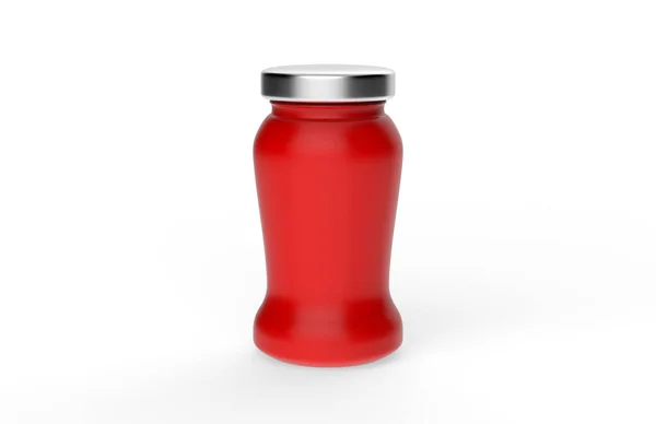 Realistic Blank Plastic Bottle White Background Illustration — Stock Photo, Image