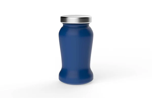 Реалістична Порожня Пластикова Пляшка Ізольована Білому Тлі Ілюстрація — стокове фото