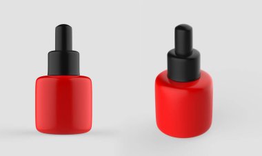 Düzenlenebilir şişe ve kapak. Tasarımınızı zarf bozulmasıyla sarmak için doğru ağ içerir. 3d illüstrasyon