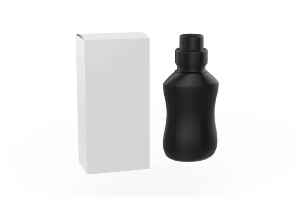 Matte Plastic Drinkfles Geïsoleerd Een Witte Achtergrond Illustratie — Stockfoto