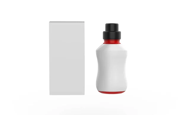 Matte Πλαστικό Μπουκάλι Ποτό Απομονώνονται Λευκό Φόντο Εικονογράφηση — Φωτογραφία Αρχείου