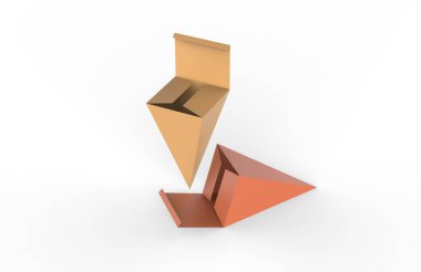 Dondurma külahı İzole Beyaz Arkaplan, Dondurmanın Gerçekçi Hazırlanması Tasarım İçin Hazır, 3D Resim