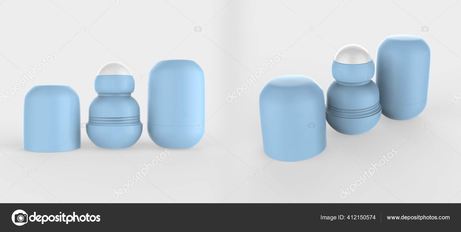Download Opened Roll Deodorant Mockup Realistic Perspirant Roll Mock Isolated White Stock Photo Image By C Designkida 412150574