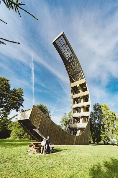 Uitkijktoren Birzhai Regionaal Park Litouwen — Stockfoto