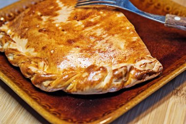 lahana ile geleneksel Rus vejetaryen pasta