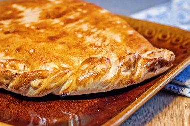 lahana ile geleneksel Rus vejetaryen pasta