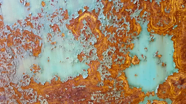 Rusty metalen achtergrond, Rusty metalen plaat achtergrond textuur. Stalen plaat met roest bedekt bijna volledige blad. Het ijzer of metaal wordt lange tijd achtergelaten en vaak roest. Ijzer oppervlak roest. — Stockfoto