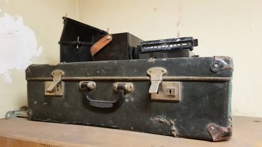 1940 'larda klasik bir seyahat valizi. Bagaj kavramı