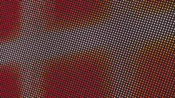 Close Lcd Screen Pixels Abstract Background Close Color Coded Led — Stock Video