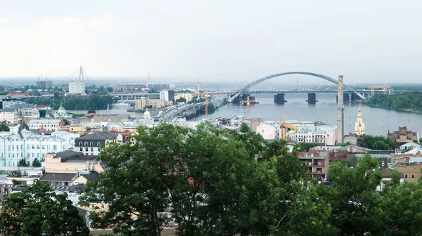 Ukraine Kiew Juni 2020 Stadtlandschaft Des Alten Kiewer Stadtteils Podolsky — Stockfoto