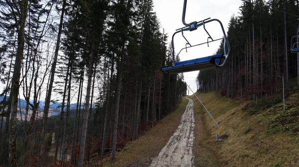 Ukraine Bukovel November 2019 Herbstlicher Blick Auf Das Skigebiet Mit — Stockfoto