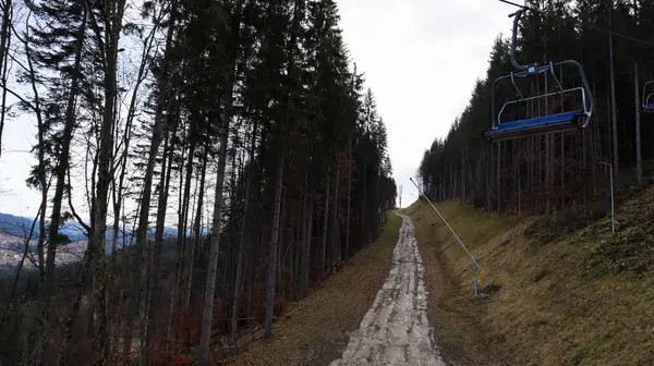 Ukraine Bukovel November 2019 Herbstlicher Blick Auf Das Skigebiet Mit — Stockfoto