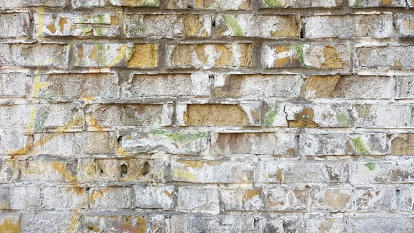 Hintergrund Einer Alten Schmutzigen Ziegelmauer — Stockfoto