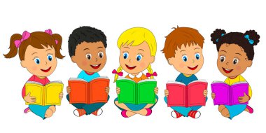erkek ve kız kitap okumak