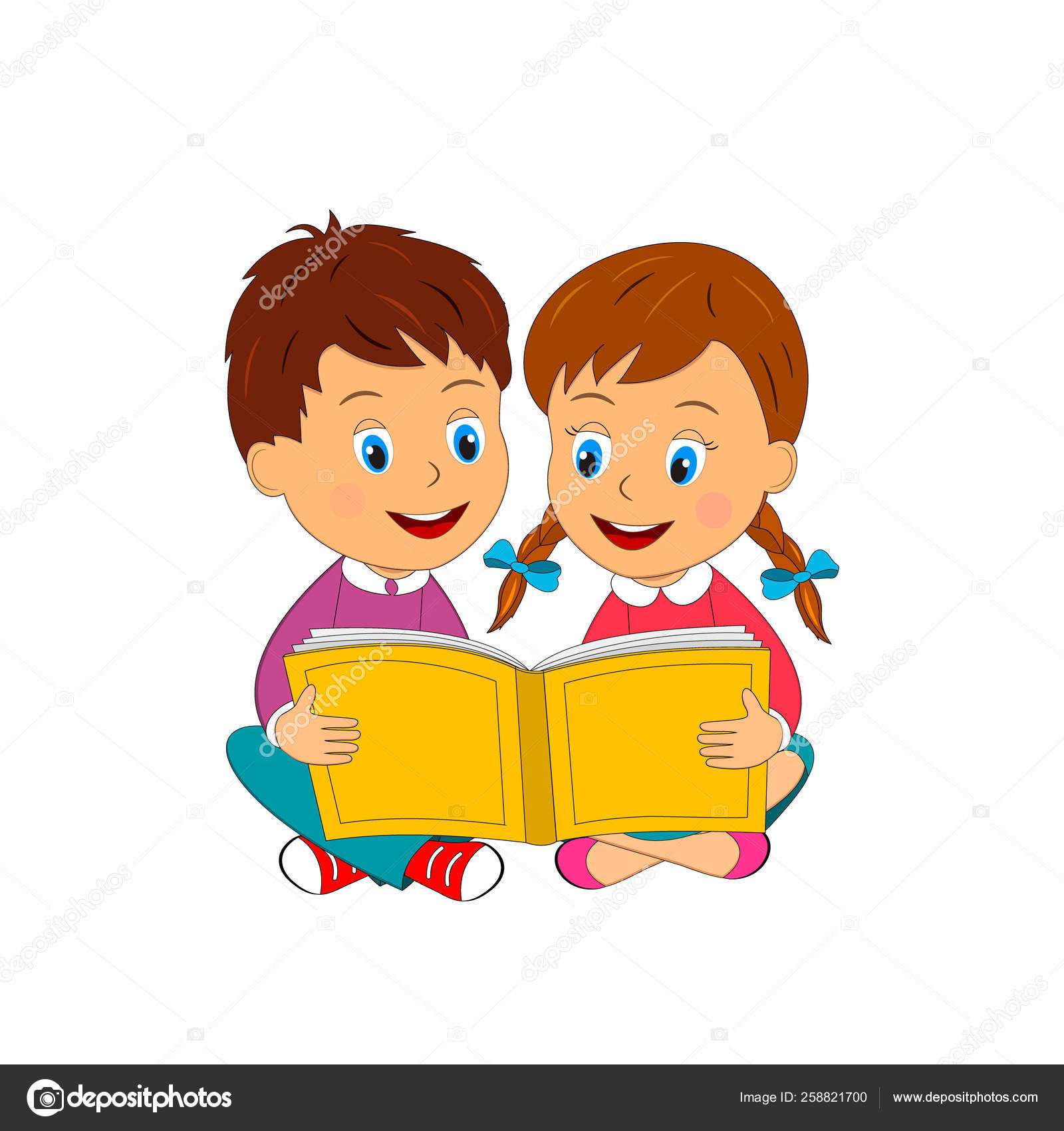 Boy And Girl Reading Book Stock Vector Image By C Iris8 Boy And Girl Reading Book Stock Vector Image By C Iris8