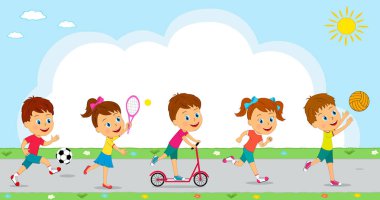 erkek ve kız farklı spor aktivitesi