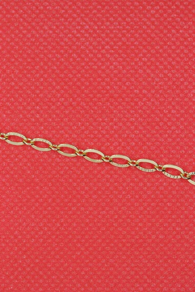 Goldglänzendes Metall Fancy New Long Chain Schmuckdesign Für Frauen Und — Stockfoto