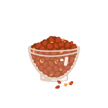 Beyaz arkaplanda izole edilmiş fındıklar. El yazısıyla çizilmiş vektör illüstrasyonu.