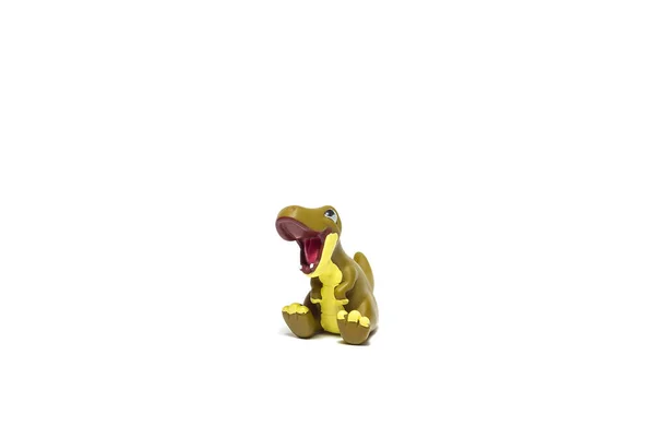 Dinosaur toy isolated on white background — Stock Photo, Image