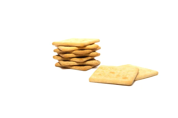 Cookies på vit bakgrund — Stockfoto