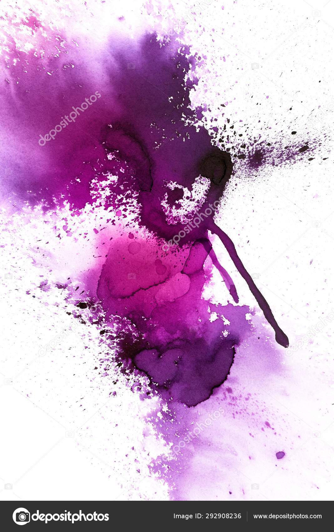 Original Background Multicolored Watercolor Splash And Drips