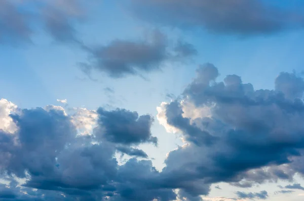 Modrá Obloha Mraky Abstraktní Sky Pozadí Textury — Stock fotografie