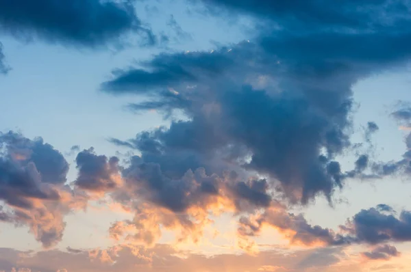 Sunset Blue Sky Clouds Abstract Sky Background Texture — Stock fotografie