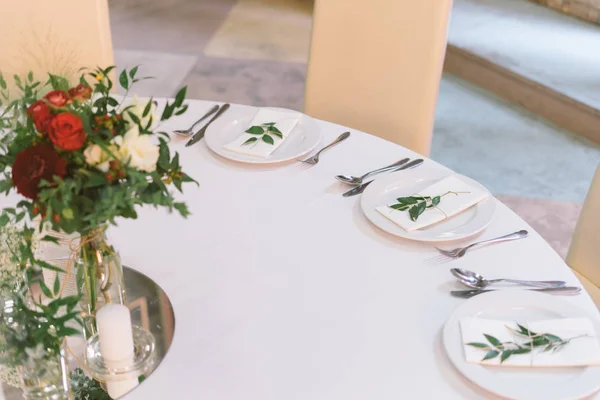 Düğün Restoran Tablo Küme — Stok fotoğraf