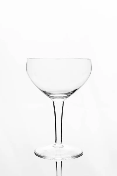 Bicchiere Cocktail Vuoto Isolato Sfondo Bianco — Foto Stock