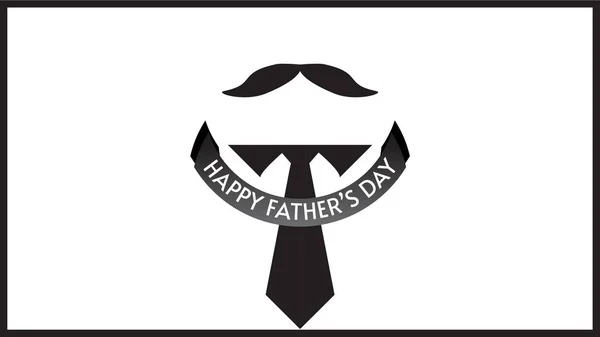 Vector Illustration Happy Father Day Happy Father Day Vector Design — Stock Vector