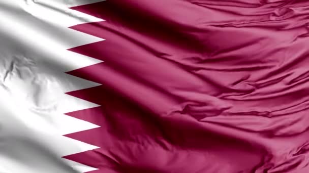 Bandiera Del Qatar Coppa Del Mondo 2022 — Video Stock