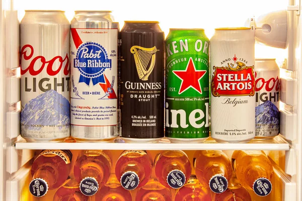 Calgary Canada July 2020 Various Tallboys Can Craft Domestic Imported — Stock Photo, Image