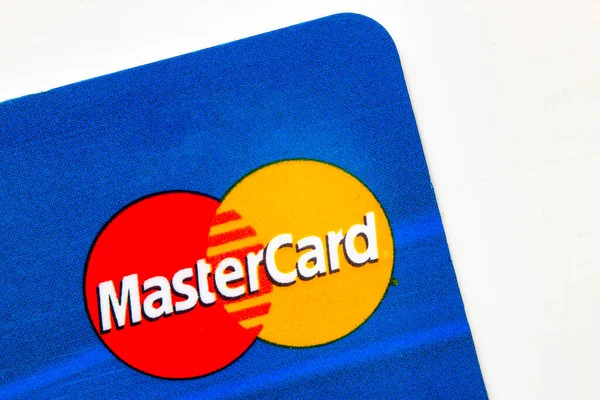 Калгарі Альберта Канада Липня 2020 Макро Близький Класичного Логотипу Masterard — стокове фото