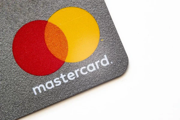 Калгарі Альберта Канада Липня 2020 Макро Близький Логотипу New Mastercard — стокове фото