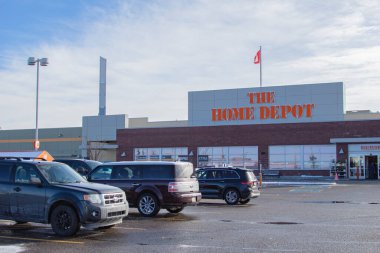 Calgary Alberta, Kanada. 17 Ekim 2020. Home Depot, ABD 'deki en büyük ev geliştirme perakendecisi olup, araç gereç, inşaat ürünleri ve hizmet sunmaktadır..