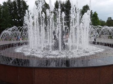 merkezinde çapa ile çeşme