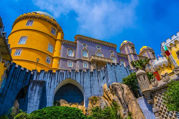 Palácio Pena Sintra Lisboa Portugal Marco Famoso Verão Paisagem Matinal — Fotografia de Stock