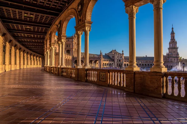 Plaza de España en Sevilla, Andalucía, España — Foto de Stock