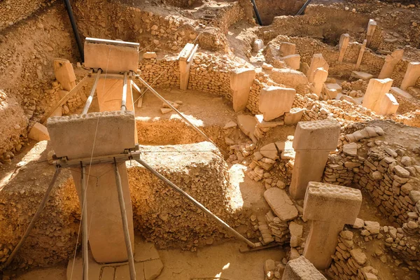 Principio Los Tiempos Antiguo Sitio Gobekli Tepe Turquía Gobekli Tepe —  Fotos de Stock