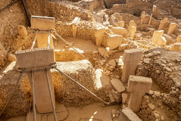 Principio Los Tiempos Antiguo Sitio Gobekli Tepe Turquía Gobekli Tepe — Foto de Stock