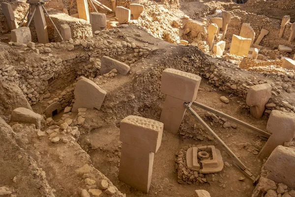 Principio Los Tiempos Antiguo Sitio Gobekli Tepe Turquía Gobekli Tepe — Foto de Stock