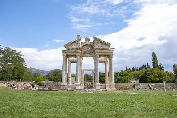 Afrodisias Antik Şehir Afrodizyaklar Tanrıça Afrodit Adanmış Birçok Antik Şehrin — Stok fotoğraf