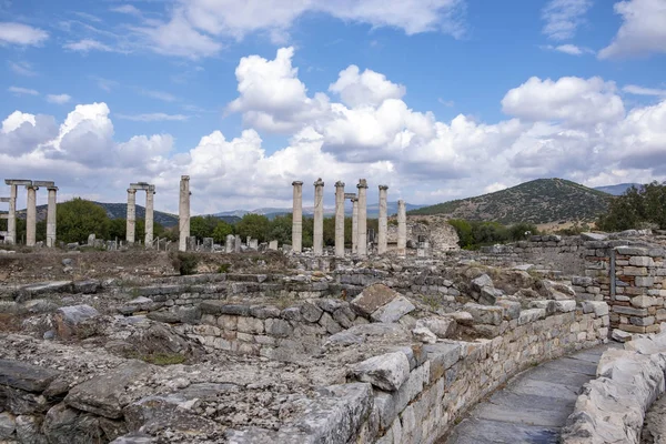 Afrodisias Antik Şehir Afrodizyaklar Tanrıça Afrodit Adanmış Birçok Antik Şehrin — Stok fotoğraf