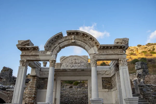 Efeso Turchia Rilievi Marmo Nella Storica Città Antica Efeso Selcuk — Foto Stock