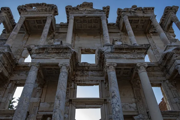 Eine Berühmte Bibliothek Der Griechischen Ruinenstadt Ephesus Ephesus Efes Izmir — Stockfoto