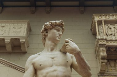 Moskova 'da David' in güzel bir heykeli