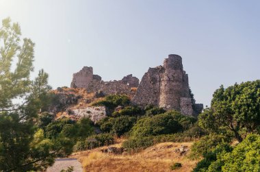 Rodos adasında Asklipiou kalesi, Yunanistan